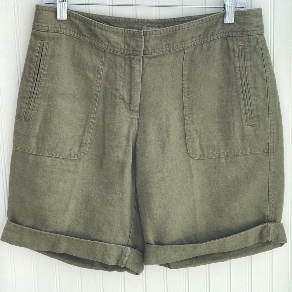 JJill shorts 100% Linen Shorts size 4